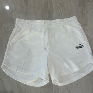 Puma Women's Athletic White Shorts